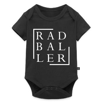 Radball, Radballer, Hallenradsport - Baby Premium Kurzarmbody - Schwarz - Vorne