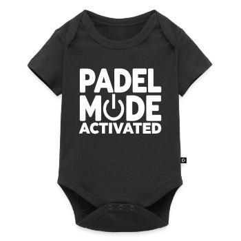 Padel Fashion Activated Power Button Sport Style - Baby Premium short-sleeve bodysuit - black - Front
