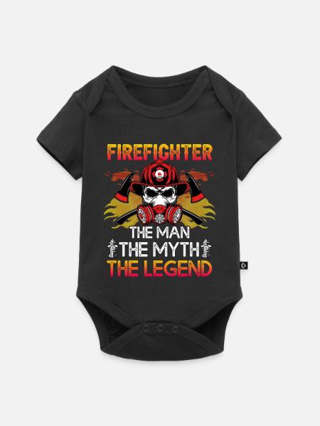 Feuerwehr - Baby Premium Kurzarmbody - Schwarz