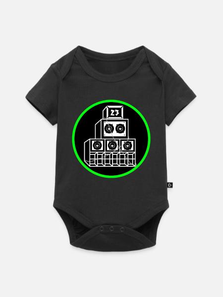 Free Tekno - Baby Premium Kurzarmbody - Schwarz