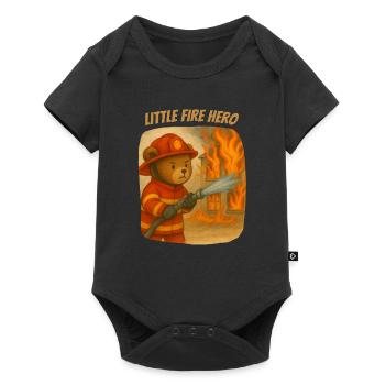 Little Firefighter - Baby Premium short-sleeve bodysuit - black - Front