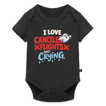 Anxiété liée au voyage, humour à l’aéroport, chaos à l’aéroport, c’est - Body à manches courtes Premium Bébé - noir - Devant