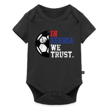 In Serbia we trust - Baby Premium short-sleeve bodysuit - black - Front