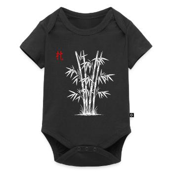 Bamboo Asian - Body à manches courtes Premium Bébé - noir - Devant
