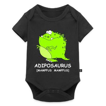 Adiposaursus Dino Comic - Baby Premium short-sleeve bodysuit - black - Front