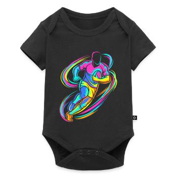 Rugby player - Baby Premium short-sleeve bodysuit - black - Front