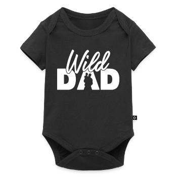 Wild Dad Fatherhood Adventure Silhouette - Baby Premium short-sleeve bodysuit - black - Front