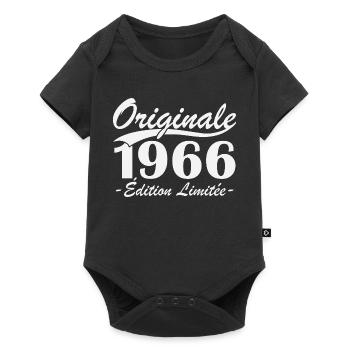 Original 1966 Vintage Retro Birthday Gift - Baby Premium short-sleeve bodysuit - black - Front