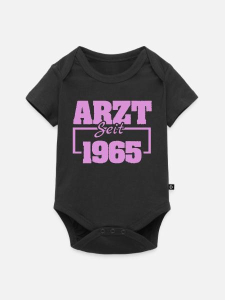 196 - Baby Premium Kurzarmbody - Schwarz