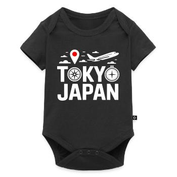 Motif du voyage urbain Tokyo au Japon - Body à manches courtes Premium Bébé - noir - Devant