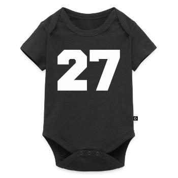 Number 27 - Baby Premium short-sleeve bodysuit - black - Front
