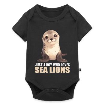 Lions de mer Lion de mer - Body à manches courtes Premium Bébé - noir - Devant