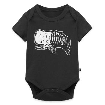 Whale - Baby Premium short-sleeve bodysuit - black - Front