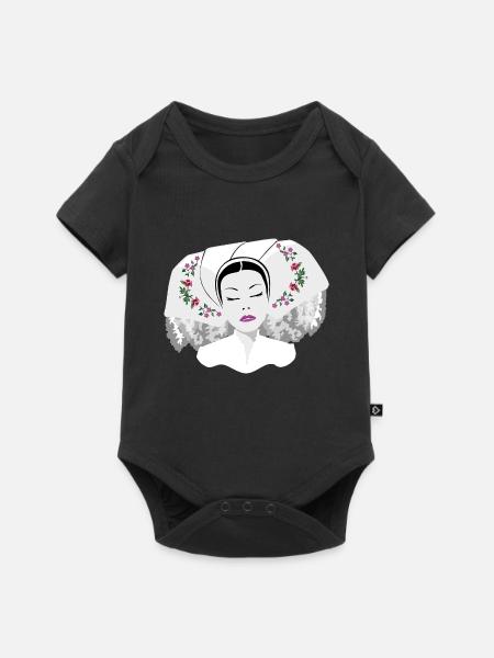 DELNJOSERBOWKA - dark - Baby Premium Kurzarmbody - Schwarz