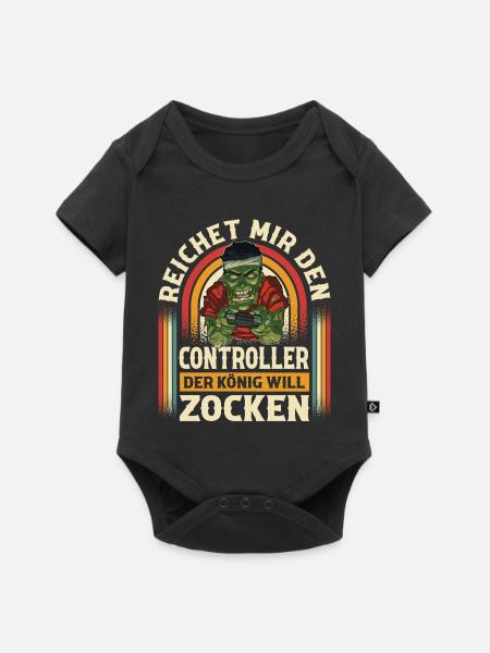 Gaming - Baby Premium Kurzarmbody - Schwarz
