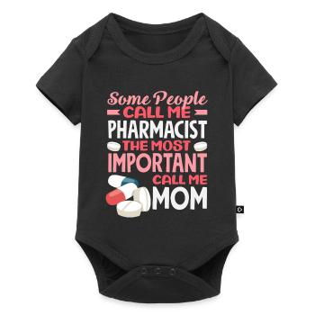 Pharmacien Maman Technicienne en pharmacie Mère - Body à manches courtes Premium Bébé - noir - Devant
