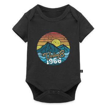 Vintage 1966 - Baby Premium short-sleeve bodysuit - black - Front