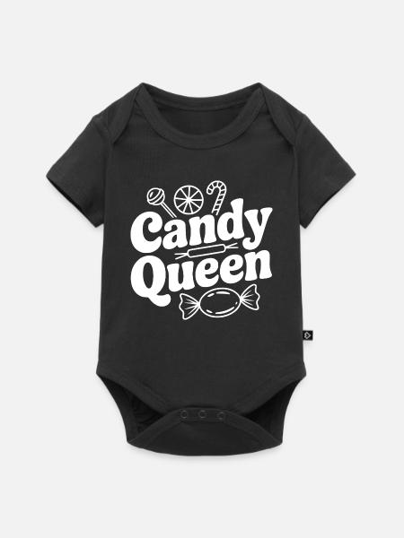 Candy Queen - Baby Premium Kurzarmbody - Schwarz