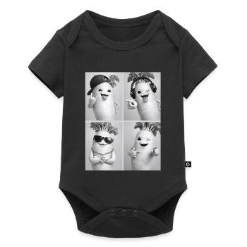 Daikon Radish - Baby Premium short-sleeve bodysuit - black - Front