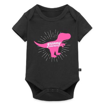 Grannysaurus T-Rex Dinosaur Funny Granny Nan - Baby Premium short-sleeve bodysuit - black - Front