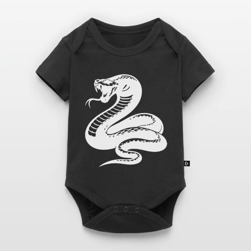 Snake Python Silhouette Baby Premium short-sleeve bodysuit