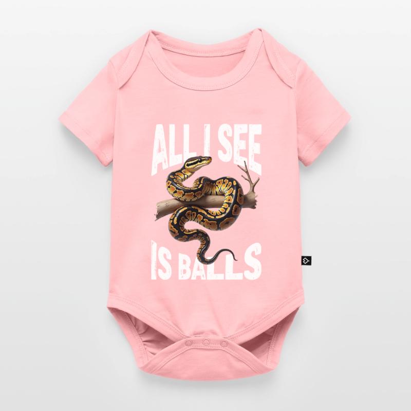 King Python Snakes Lover Terrarium Python Baby Premium short-sleeve bodysuit