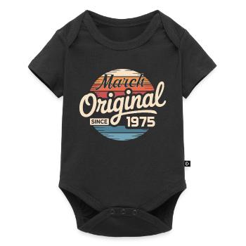 Legendary since march 1975 - Baby Premium short-sleeve bodysuit - black - Front