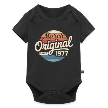 Legendary since march 1977 - Baby Premium short-sleeve bodysuit - black - Front