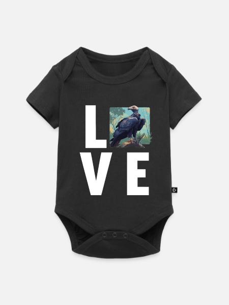 Geier - Baby Premium Kurzarmbody - Schwarz