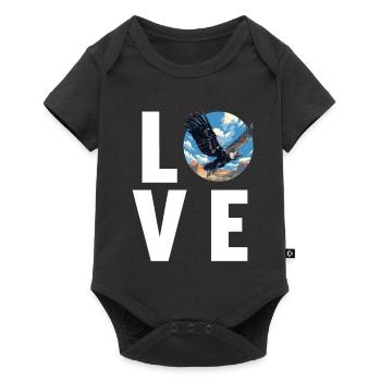 Geier - Baby Premium Kurzarmbody - Schwarz - Vorne