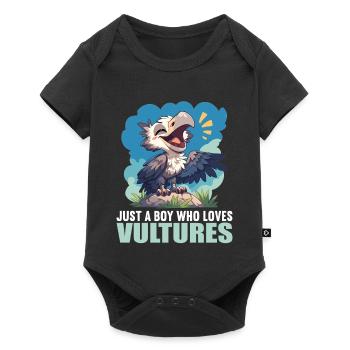 Geier - Baby Premium Kurzarmbody - Schwarz - Vorne