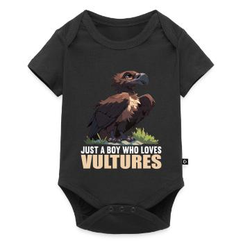 Geier - Baby Premium Kurzarmbody - Schwarz - Vorne