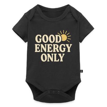 Énergie solaire positive - Body à manches courtes Premium Bébé - noir - Devant