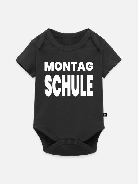 Schule - Baby Premium Kurzarmbody - Schwarz
