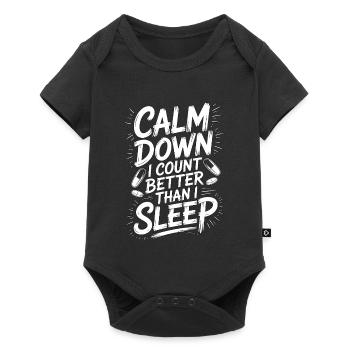 Retail Pharmacist Calm Down I Medication Expert - Baby Premium short-sleeve bodysuit - black - Front