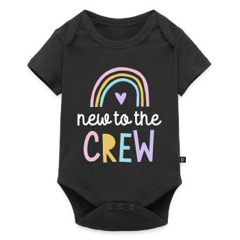 New to the Crew Baby Gift Pregnant 2026 - Baby Premium short-sleeve bodysuit - black - Front