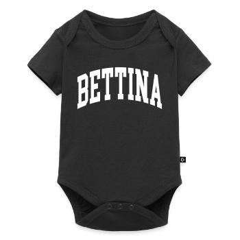 Bettina - Baby Premium Kurzarmbody - Schwarz - Vorne