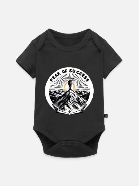Gipfel des Erfolgs - Baby Premium Kurzarmbody - Schwarz