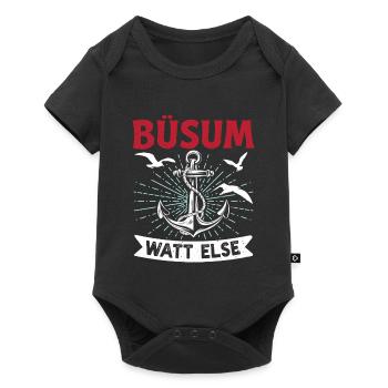 Vacances à la mer du Nord BÜSUM WATT AUTREMENT DRÔLE - Body à manches courtes Premium Bébé - noir - Devant