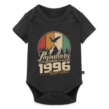 Cadeau d’anniversaire rétro vintage vintage 1996 - Body à manches courtes Premium Bébé - noir - Devant