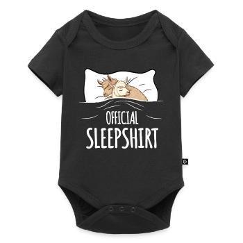 Lama Sleepshirt noir - Body à manches courtes Premium Bébé - noir - Devant