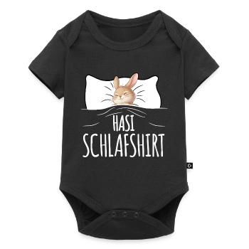 Bunny Sleep Shirt Black - Baby Premium short-sleeve bodysuit - black - Front