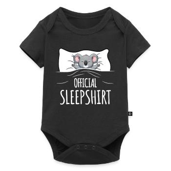 Koala Sleepshirt - Baby Premium short-sleeve bodysuit - black - Front
