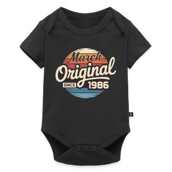 Légendaire depuis mars 1986 - Body à manches courtes Premium Bébé - noir - Devant