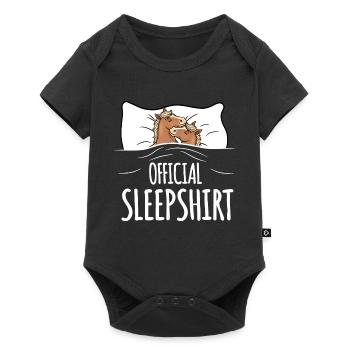 Chemise de nuit de cheval - Body à manches courtes Premium Bébé - noir - Devant