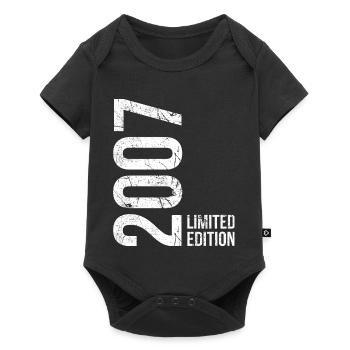 19. Geburtstag 2007 – Jahrgang Level 19 - Baby Premium Kurzarmbody - Schwarz - Vorne