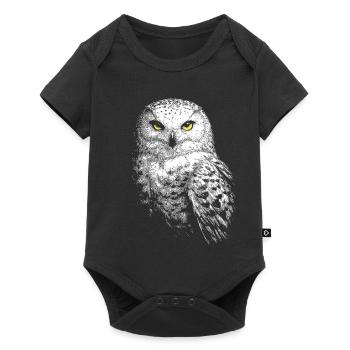 Harfang des neiges - Body à manches courtes Premium Bébé - noir - Devant