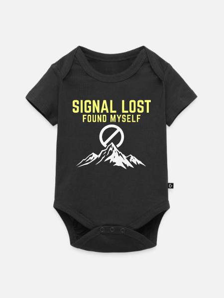 Signal verloren – Selbst gefunden - Baby Premium Kurzarmbody - Schwarz