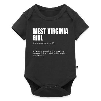 West Virginia Girl Pride - Baby Premium short-sleeve bodysuit - black - Front