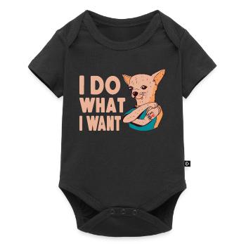 Chihuahua Chihuahueño Je fais ce que je - Body à manches courtes Premium Bébé - noir - Devant